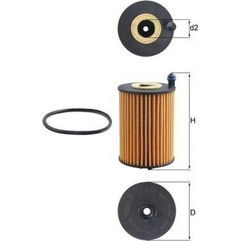 Olejový filter MAHLE OX 1266D