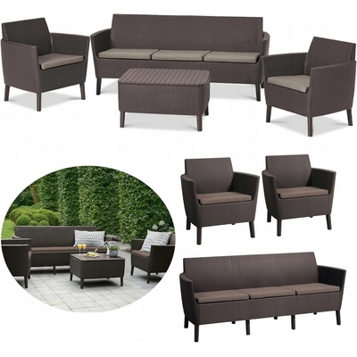 Keter Salemo 3 Seater Set cappuccino