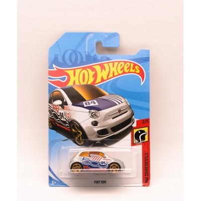 Mattel Hot Wheels Fiat 500 Stříbrný