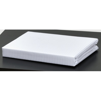 PROFOD HOTEL ATLAS GRÁDL COMFORT / Prodloužené bavlněné povlečení, proužek 4 mm, 140g/m2 - bílá 140x220 cm (prof_2428)