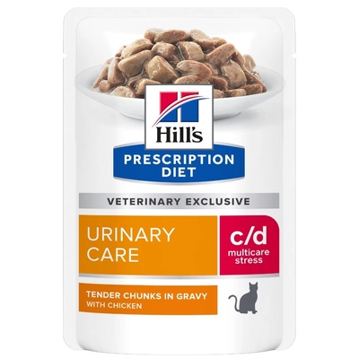 Hill's HILL'S PD Prescription Diet Feline c/d Urinary Stress Chicken 85g пакетче