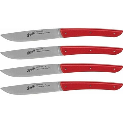 Berkel steak knife set 4 ks. Color red