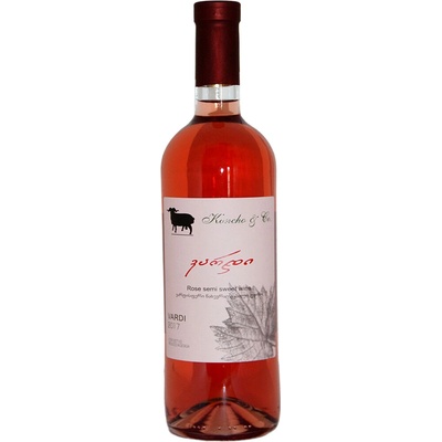 Vinařství Koncho & Co SAPERAVI ROSE suché růžové 11% 0,75 l (holá láhev)