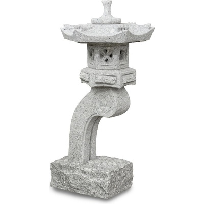 Japonská lampa Rankei 75 cm - šedá žula