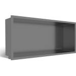 BALNEO Вградена правоъгълна ниша Balneo Wall-Box One с рамка 45x20x10 см, четкован Gun Metal (B0101060304-4)