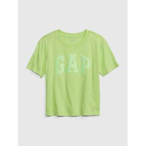 GAP Детска органична тениска с лого GAP GAP | Zelen | Момичешки | 104/110