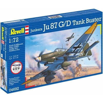 Revell Model Kit Plastic plane 04692 Junkers Ju87 G D Tank Buster 1:72