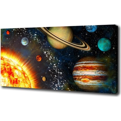 Foto obraz tlačený na plátne Slnečná sústava 100x50 cm