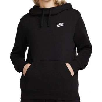 Nike Дамска блуза с дълъг ръкав Nike Sportswear Club Fleece Funnel Hoodie - Черен