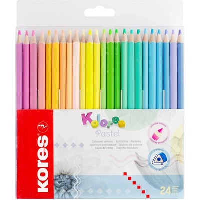 Kores pastelky trojhranné pastel 24 barev 199366