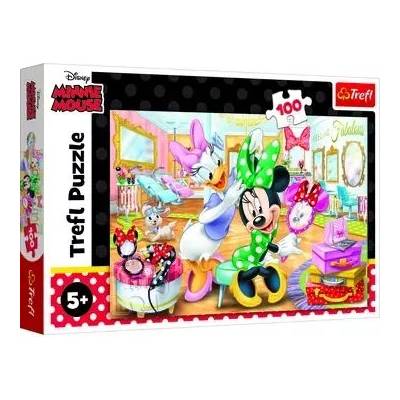 Trefl Trefl: Мини Маус, Мини в салона за красота - пъзел от 100 части