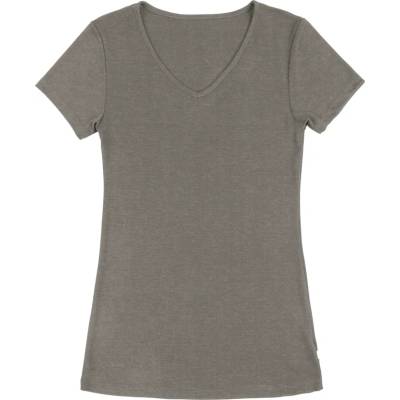 Joha Дамско мериносово термобельо Joha Women's Blouse S/S Merino base layer - Sesame Melange - размер XL (115-1441-0215)