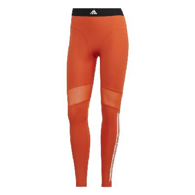 Дамски клин Adidas Hyperglam 3-Stripes 7/8 Leggings Womens - Orange
