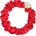 By Eloise London Silk Scrunchie Gold Heart Ластик за коса за жени цвят Cherry Red