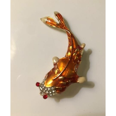 Fashion Jewelry brož ryba zlatá 11-aa277