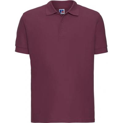 Russell Athletic 577m / Мъжка поло тениска от 100% памук, къс ръкав - бордо xs (10577m37000)