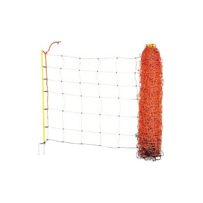 Sieť pre ovce, 50 m, oranžová, výška 90 cm, dvojitý hrot