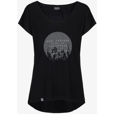 Kilpi Черна дамска тениска с щампа Kilpi ROISIN Kilpi | Cheren | ЖЕНИ | XS