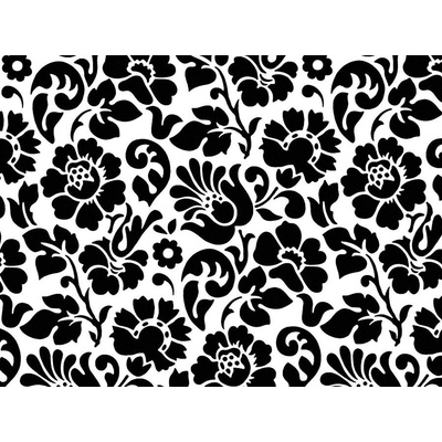 d-c-fix Samolepící tapeta Decor, vzor Barock černé květy, rozměry šíře 45cm, 1m