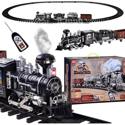 Jokomisiada Velký kouřící elektrický vlak s vagony – Zboží Dáma