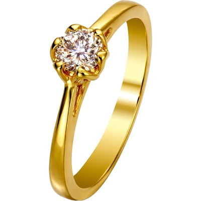Zlaton Prsten žluté zlato s kamenem s diamantem 000051007256