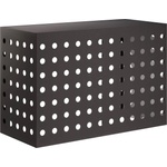 vidaXL Покритие за климатик Черно 90 x 40 x 60 см Стомана (8014122)
