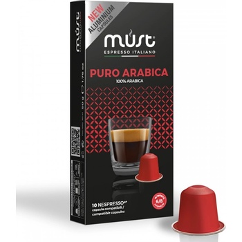Must Puro Arabica 10 бр. кафе капсули, съвместими с Nespresso система
