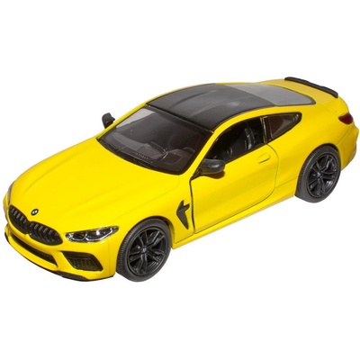 Kinsmart BMW M8 competition coupé žlutá 1:38