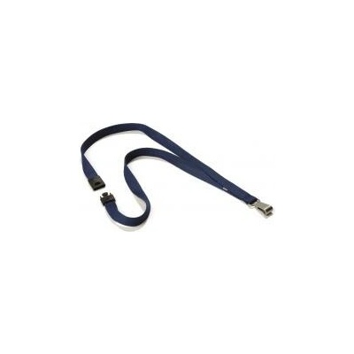 Snúrka na krk Závesný remienok DURABLE SOFT COLOUR 15mm tmavomodrý 10ks