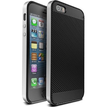 Pouzdro Clearo Carbon Hybrid Armor - iPhone 5/5S/SE šedé