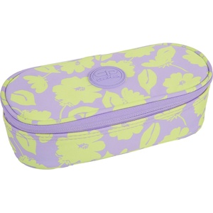 COOLPACK Елипсовиден ученически несесер Cool Pack Campus - Flores Lila (F062913)