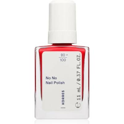 Korres No No Nail Polish pečující lak na nehty odstín 48 Coral Red 11 ml