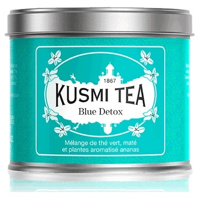 Kusmi Tea Sypaný zelený čaj Blue Detox kovová dóza 100 g