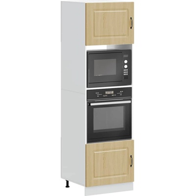 vidaXL Шкафове за фурна, 2 бр. "Kalmar", дъб сонома, инженерно дърво (3315034)