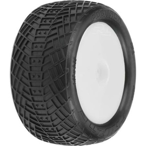 Pro-Line колело 2.2", гума Positron MC Buggy задна, джанта Velocity H12 бяла (2)