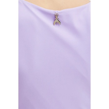 Patrizia Pepe Рокля Patrizia Pepe в лилаво среднодълга с кройка по тялото 2A2912 J129 (2A2912.J129)