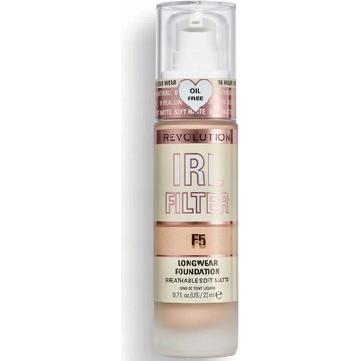 Makeup Revolution IRL Filter dlouhotrvající matující make-up F5 23 ml