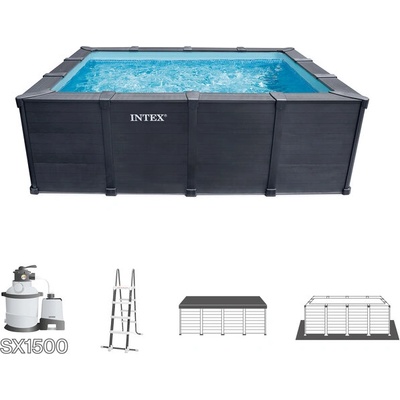 Intex Басейн с графитени плоскости 400x300x124см - Intex 26396NP (26396NP)