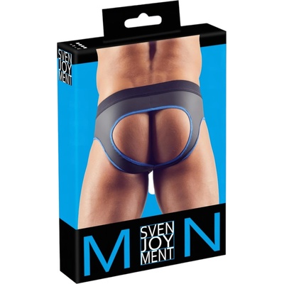 Svenjoyment - отворен джок слипове (черно-синьо)