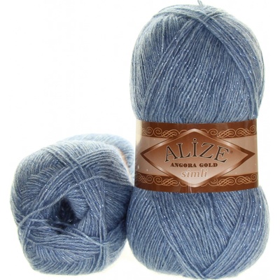 Alize Angora Gold Simli 221 jeansová