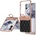 Xiaomi Mix Flip 2 калъф - PC+кожа, кристали, пръстен държач, протектор, 5 цвята