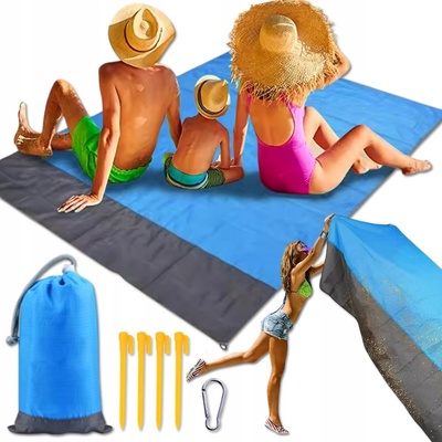 Pronett XJ4329 Magická podložka na pláž 210 x 200 cm khaki – Zboží Dáma