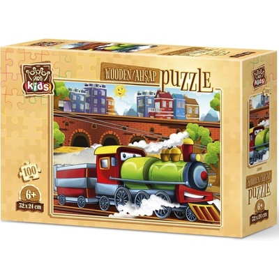 Art Puzzle Дървен пъзел Art Puzzle от 100 части - Влакче (5898)