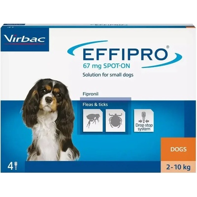 Virbac Effipro spot on Ефипро за кучета от 2 до 10кг, 4бр