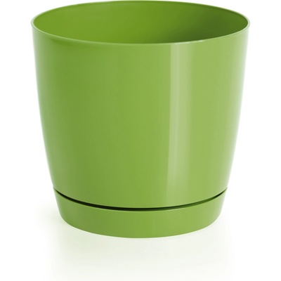 Prosperplast Kvetináč COUBI ROUND P s miskou olivový pr. 21 cm