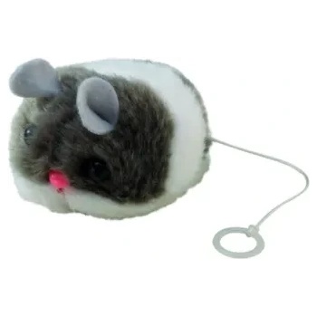 Ferplast Trembling plush mouse - Забавна играчка за котки - механична плюшена мишка, 7.5 см