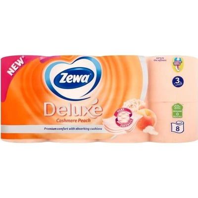 Zewa Deluxe Cashmere Peach 3-vrstvový 8 ks
