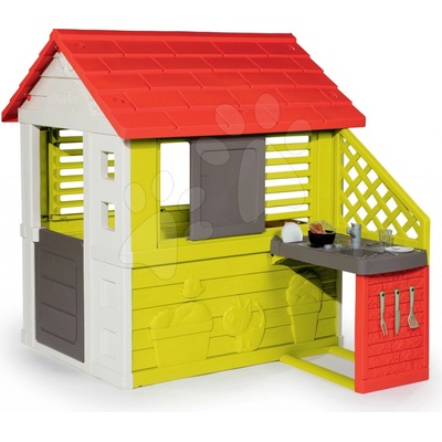 Smoby domeček Pretty Nature s kuchyňkou a okenicí 810702