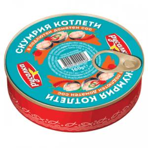  Скумрия котлети в подлютен доматен сос Русалка 160гр