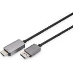 ASSMANN DB-340305-018-S адаптер за видео кабел 1, 8 м DisplayPort HDMI Черен (DB-340305-018-S)